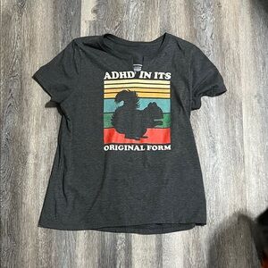 Gildan Charcoal T-Shirt with Graphic Design